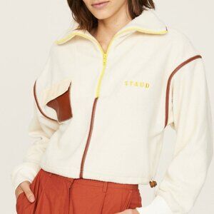 STAUD Timber Half-Zip Fleece Sweatshirt Size Small
